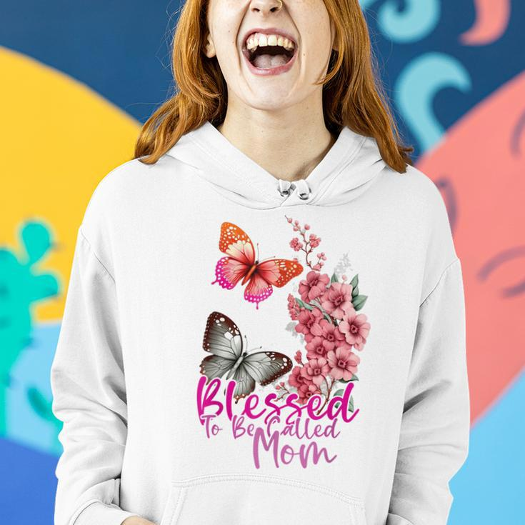 Blessed To Be Called Mom Mothers Day 2023 Butterfly Mom Day Women Hoodie Gifts for Her