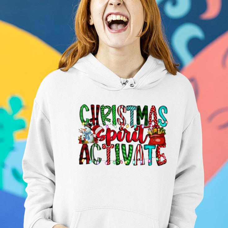 Christmas Spirit Activate Funny Christmas Xmas V2 Women Hoodie Gifts for Her