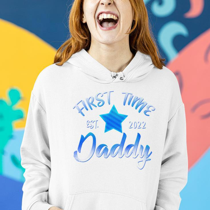 Cute First Time Daddy Est 2022 Women Hoodie Gifts for Her