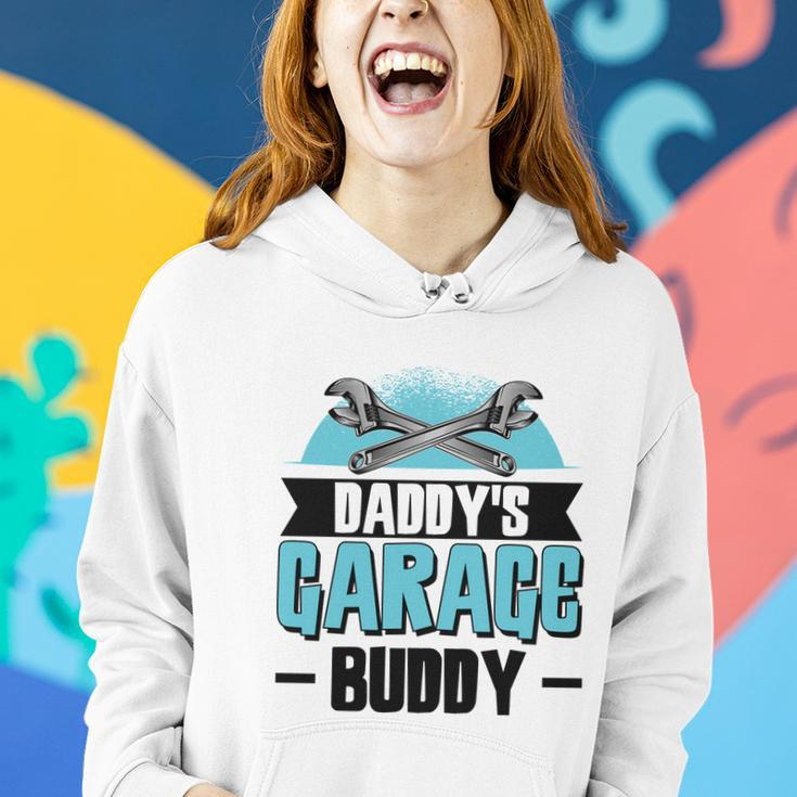 Daddys Garage Buddy Dad Mechanic Car Technician Meaningful Gift Women Hoodie Gifts for Her