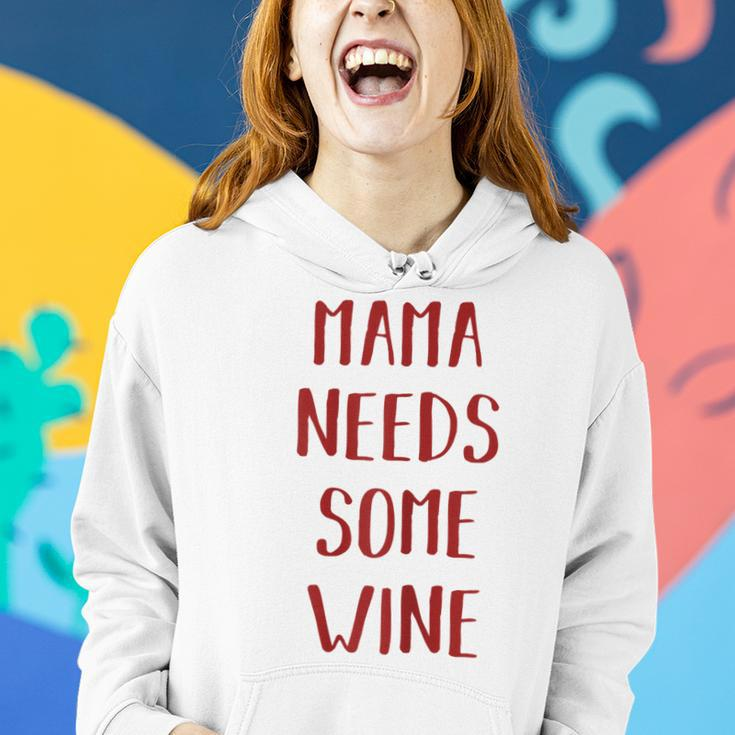 Damen Mama Needs Some Wine Mama Wein Frauen Hoodie Geschenke für Sie