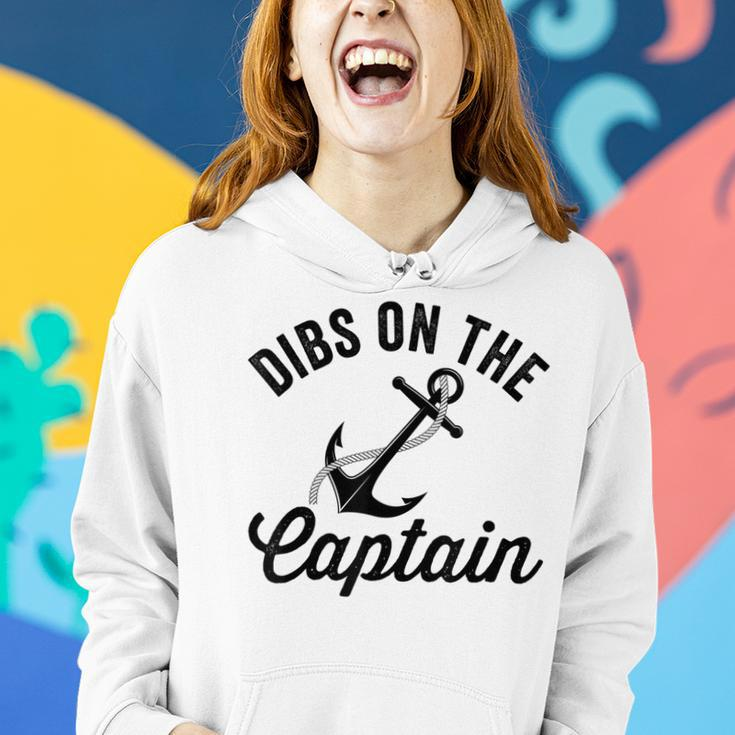Dibs On The Captain Funny Captain Wife Women Hoodie Gifts for Her