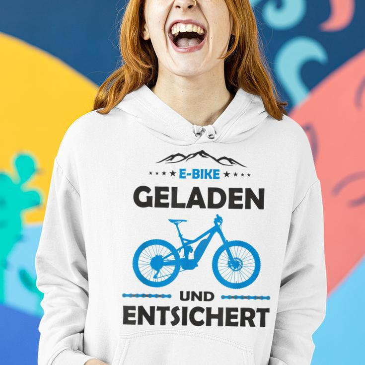 E-Mtb Geladen Und Entsichert E-Bike Frauen Hoodie Geschenke für Sie