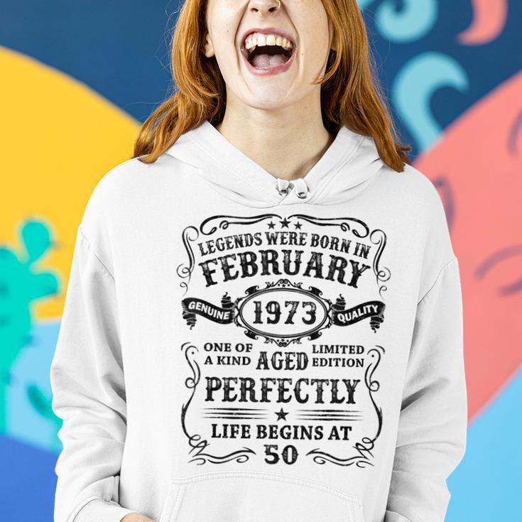 Februar 1973 Legenden Hoodie zum 50. Geburtstag für Männer Geschenke für Sie