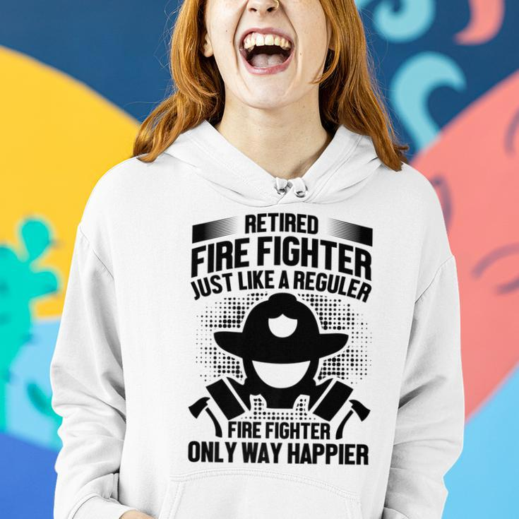 Firefighter Retirement Gift - Retired Fire Fighter Just Like Women Hoodie Gifts for Her