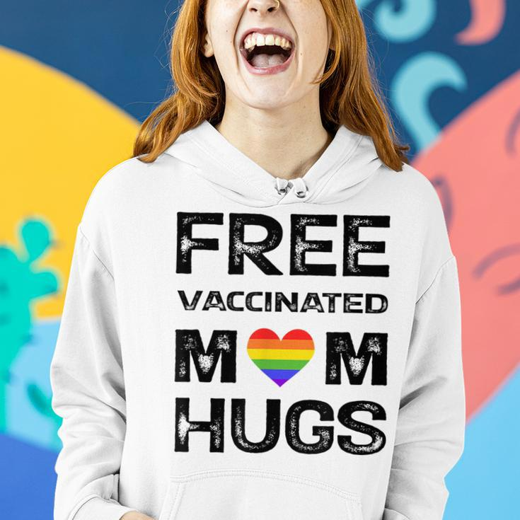 Gay Pride Lesbian Free Vaccinated Mom Hugs Lgbt Women Hoodie Gifts for Her