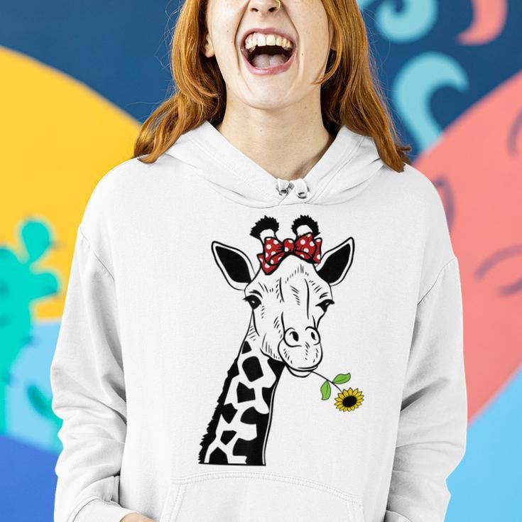 Giraffe With Sunflower Women Hoodie Gifts for Her