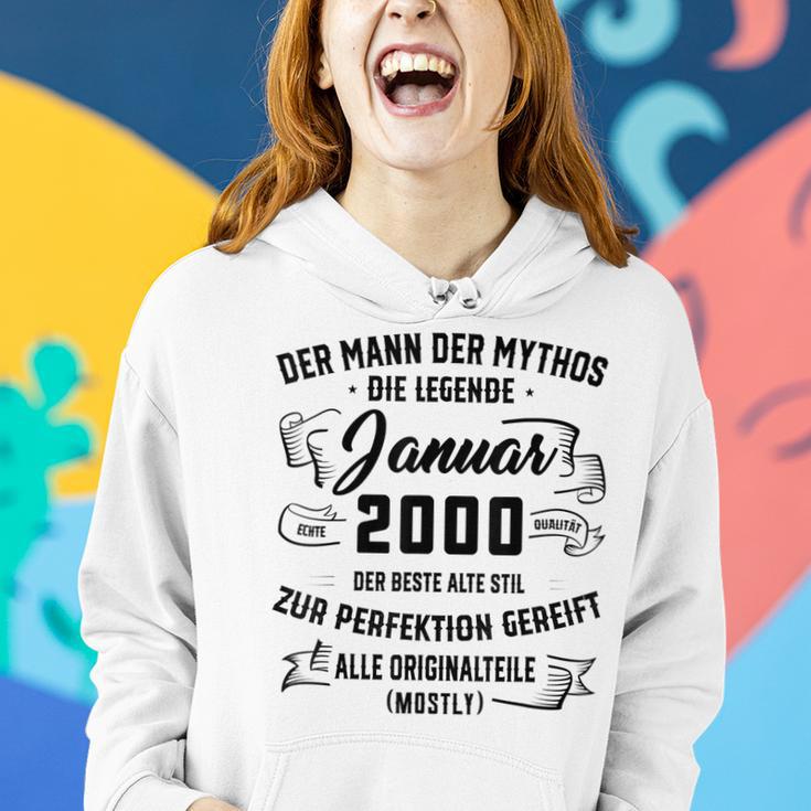 Herren Der Mann Mythos Die Legend Januar 2000 23 Geburtstag Frauen Hoodie Geschenke für Sie