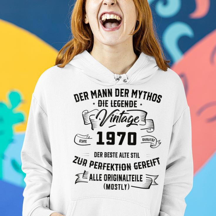 Herren Vintage Der Mann Mythos Die Legende 1970 53 Geburtstag Frauen Hoodie Geschenke für Sie