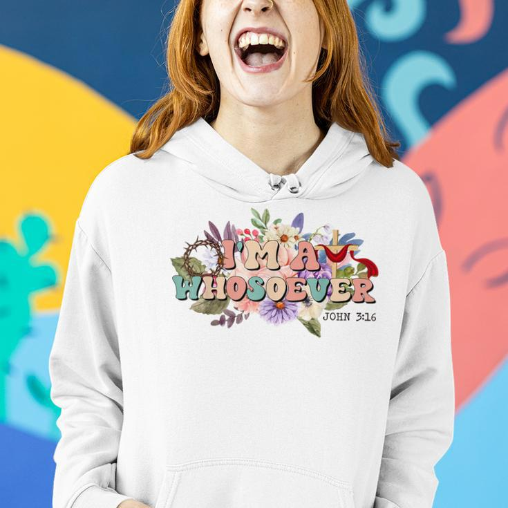 Im A Whosoever Bible Verse Christian Wildflower Women Hoodie Gifts for Her