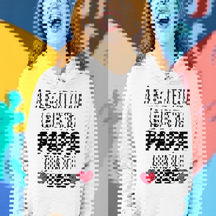 Kinder Alles Gute Zum Geburtstag Papa Ich Hab Dich Lieb Frauen Hoodie Geschenke für Sie