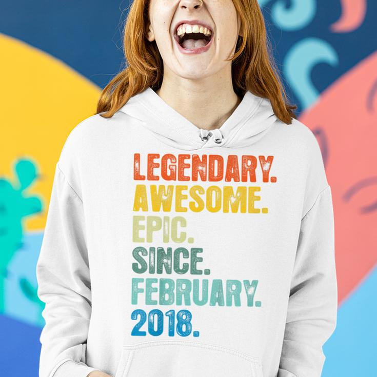 Kinder Retro Legendär Seit Februar 2018 5 Jahre Alt Frauen Hoodie Geschenke für Sie