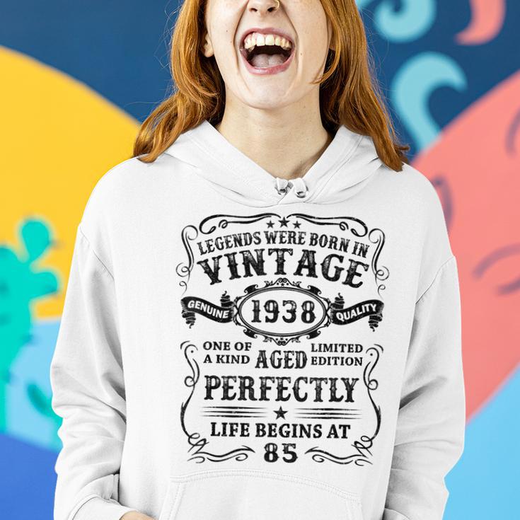 Legenden 1938 Geburt Hoodie, 85. Geburtstag Mann Retro Design Geschenke für Sie