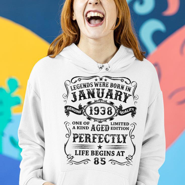 Legenden Wurden Im Januar 1938 Geschenk 85 Geburtstag Mann V4 Frauen Hoodie Geschenke für Sie