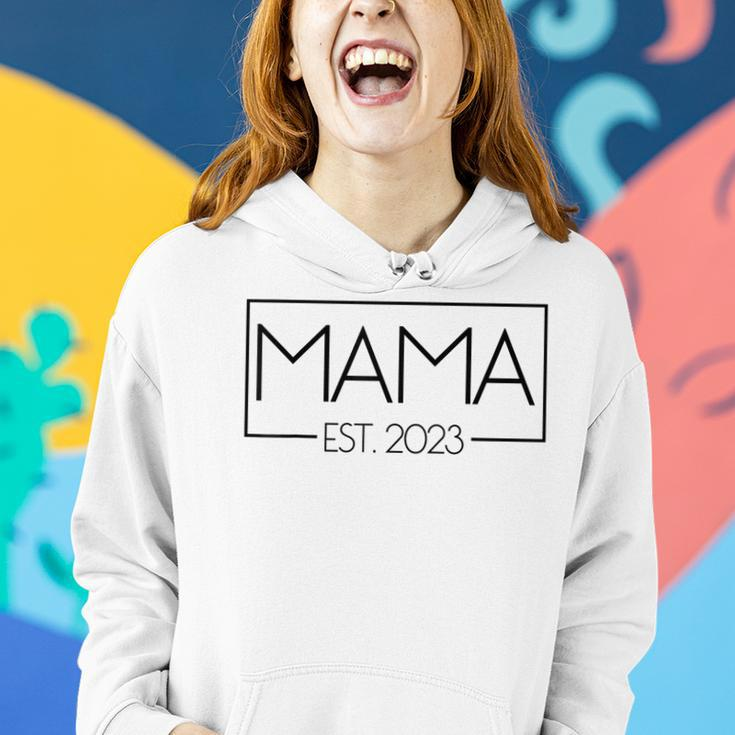 Mama Est 2023 Werdende Mutter Schwangere Geschenk Neue Mama Frauen Hoodie Geschenke für Sie