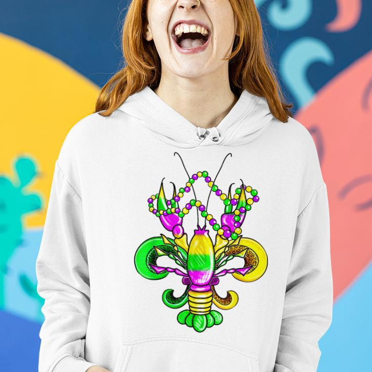 Mardi Gras Crawfish Seafood Fat Tuesday Women Hoodie Gifts for Her