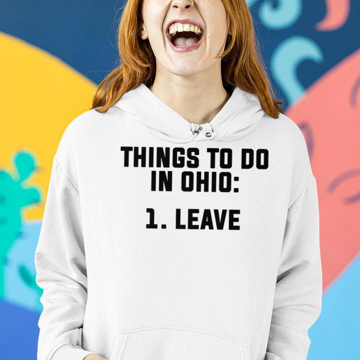 Mens Things To Do In Ohio Leave V3 Women Hoodie Gifts for Her