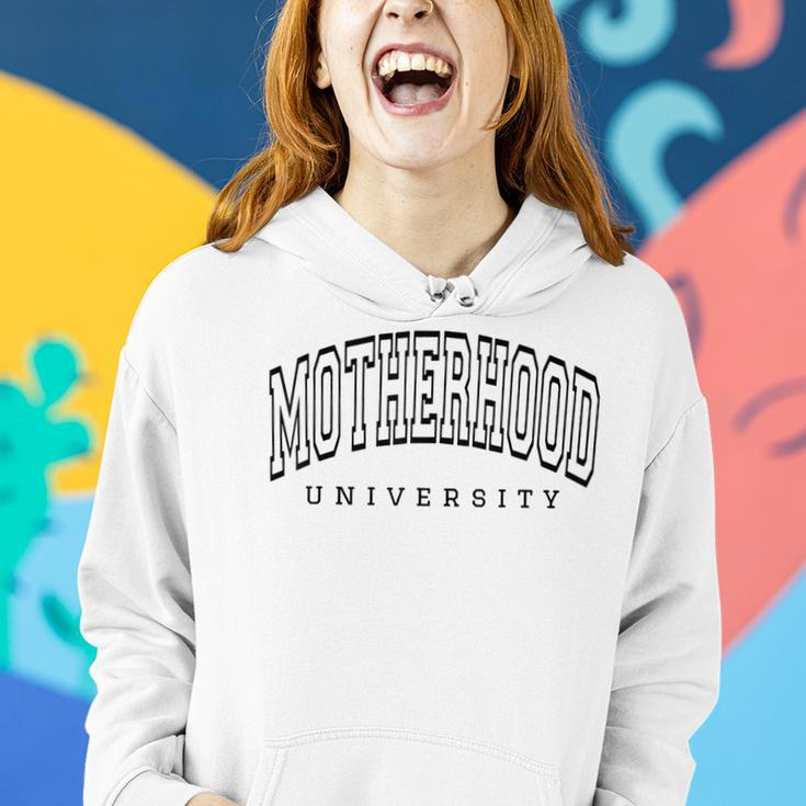 Motherhood University Mama Life Cute Mom Women Hoodie Gifts for Her