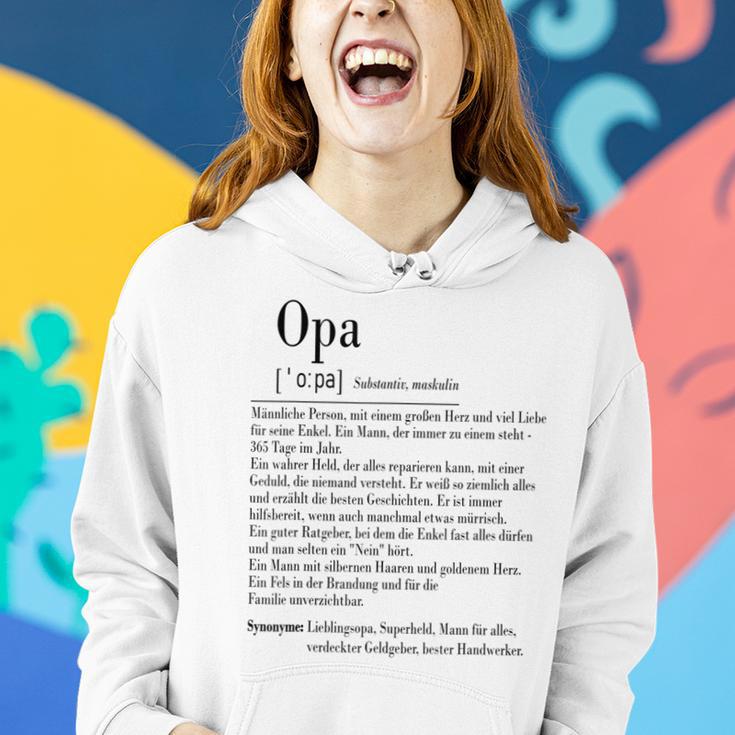 Opa Definition Hoodie, Herren Spruch für Großvater Geschenke für Sie