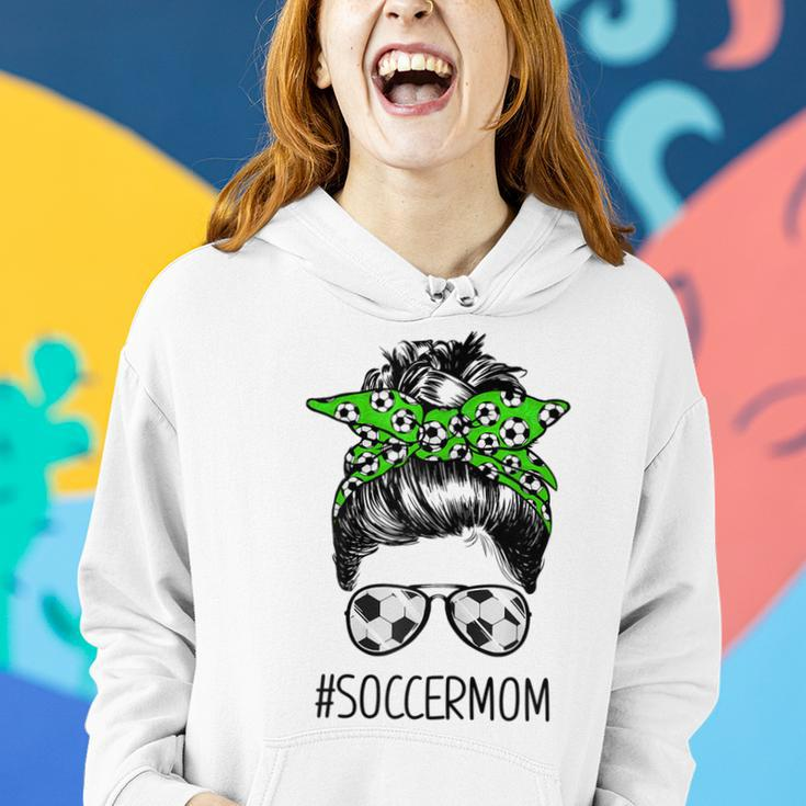 Ph Messy Bun Soccer Mom Mothers Day Soccer Players Gift For Womens Women Hoodie Gifts for Her
