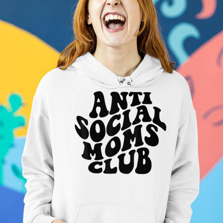 Retro Vintage Anti Social Moms Club Mom Life Mothers Day Women Hoodie Gifts for Her