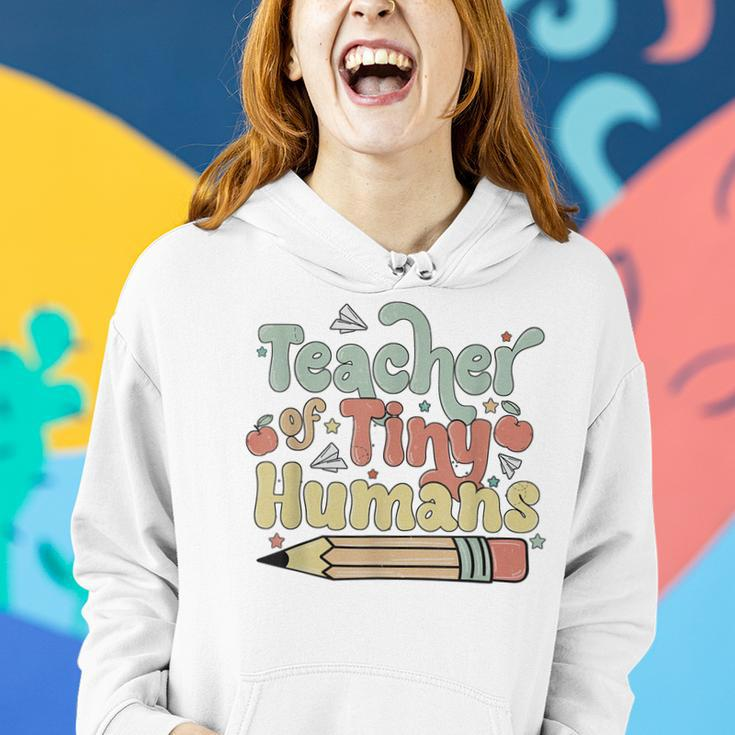 Teacher Of Tiny Humans Funny Teacher Appreciation Women Hoodie Gifts for Her