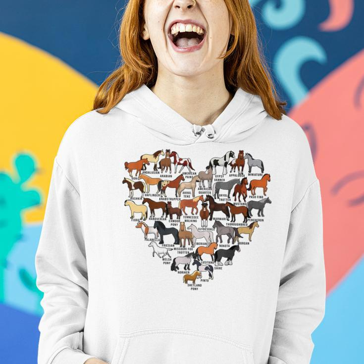 Types Of Horse Identification Funny Horse Lover Gift Women Hoodie Gifts for Her