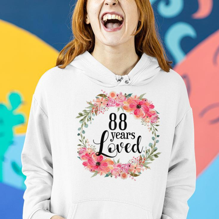 Womens 88Th Birthday Gifts 88 Years Old Loved Awesome Since 1933 Women Hoodie Gifts for Her