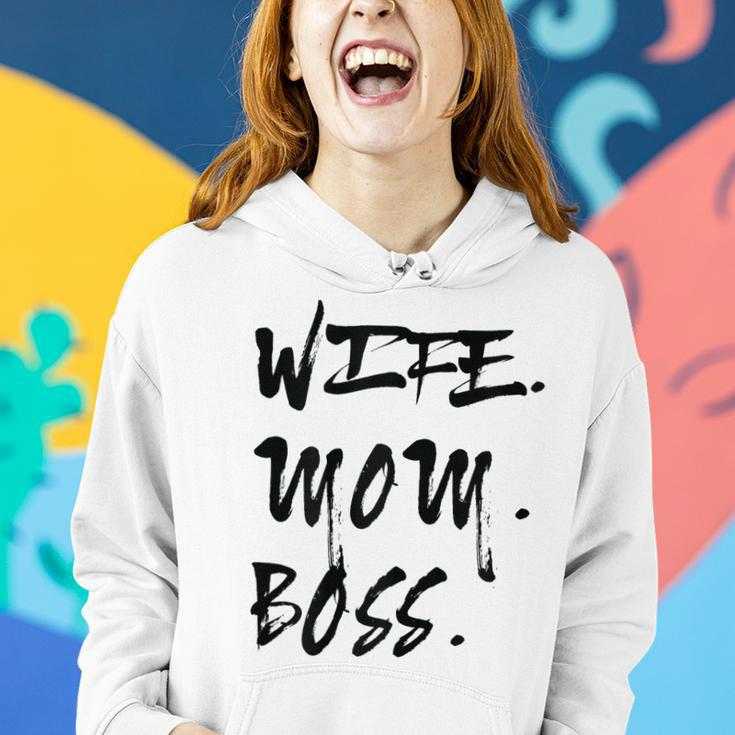Womens Wife Mom Boss Womens Mothers Day Gifts 2023 Women Hoodie Gifts for Her