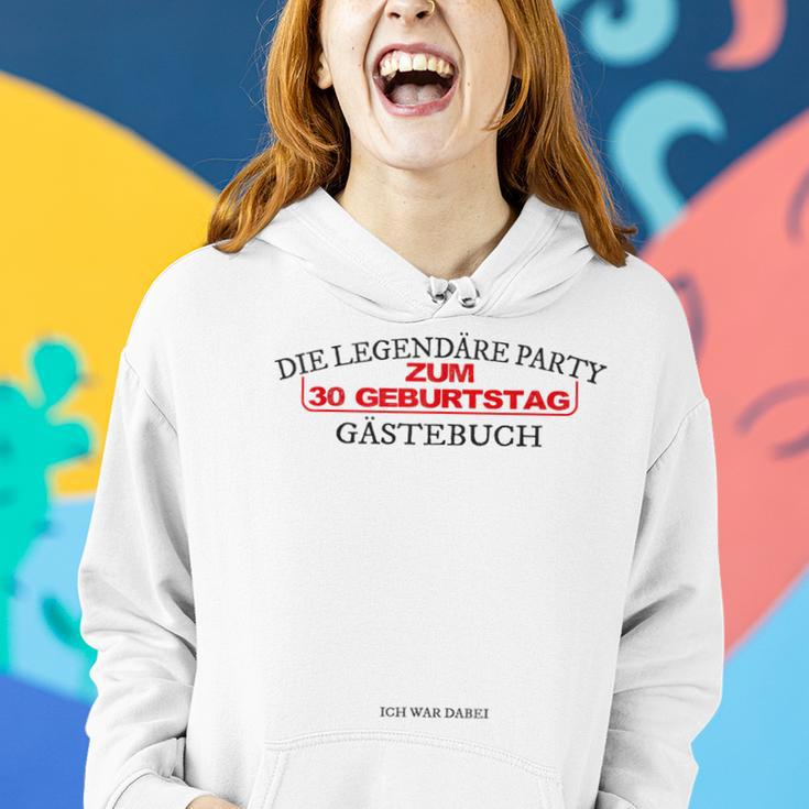 Zum 30 Geburtstag Die Legendäre Party Gästebuch Frauen Hoodie Geschenke für Sie