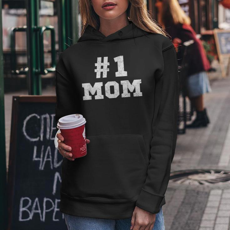 1 Mom Number One Mom Mama Mother Funny Mothers Day Women Hoodie Personalized Gifts