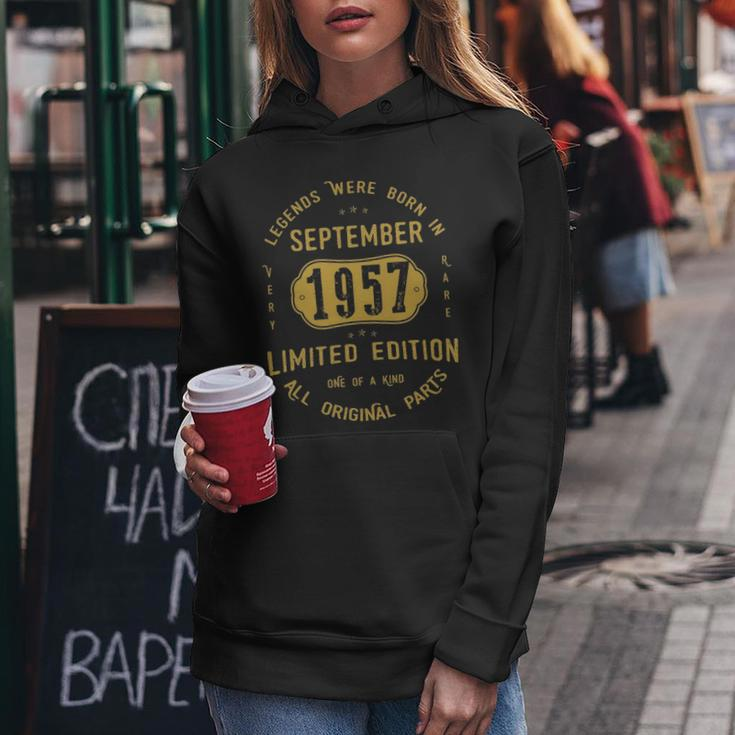 1957 September Birthday Gift  1957 September Limited Edition Women Hoodie Graphic Print Hooded Sweatshirt Personalized Gifts