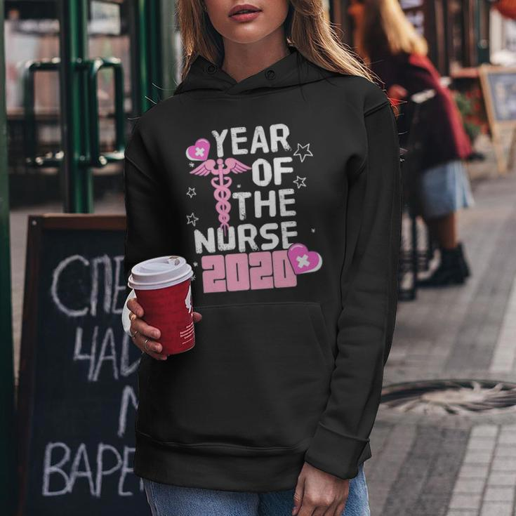 2020 Year Of The Nurse Midwife Nurse Week School Rn Lpn Gift Women Hoodie Funny Gifts
