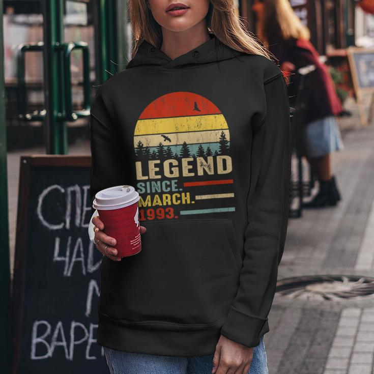 30 Years Old Retro Birthday Gifts Legend Since March 1993 V2 Women Hoodie Personalized Gifts