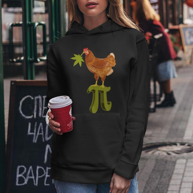 420 Weed Chicken Pot Pi Day Pie Pun Cannabis Leaf Gift Women Hoodie Unique Gifts