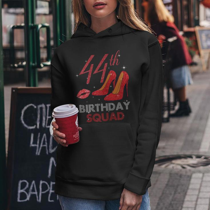 44Th Birthday Squad Stepping Into 44 Red Shoes Women Gift Gift For Womens Women Hoodie Unique Gifts