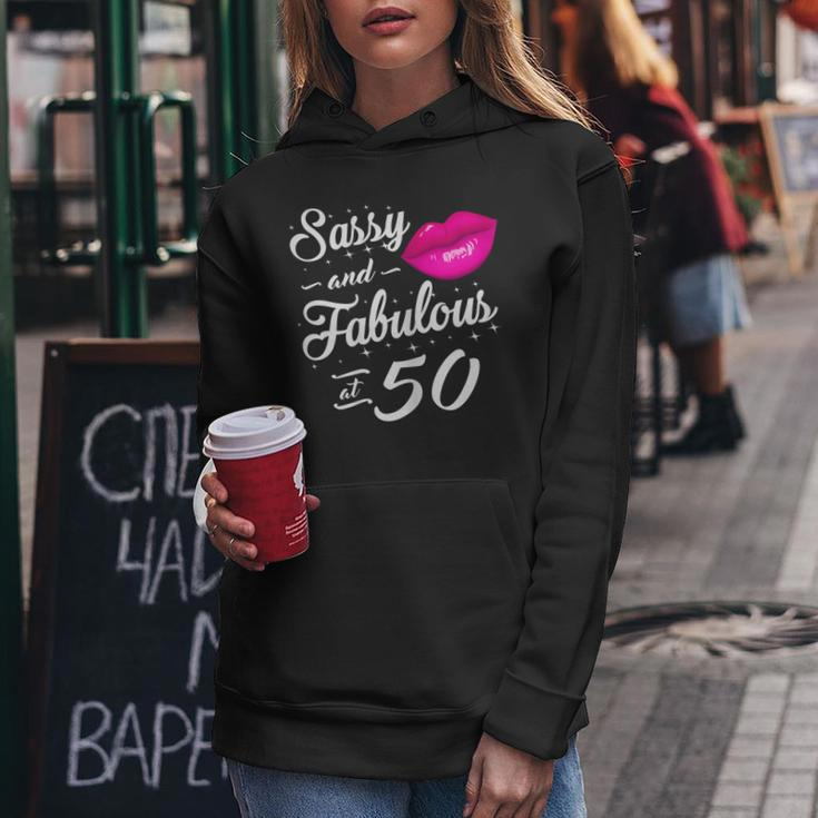50Th Birthday Gift Tshirt Sassy And Fabulous 50 Year Old Tee Women Hoodie Unique Gifts