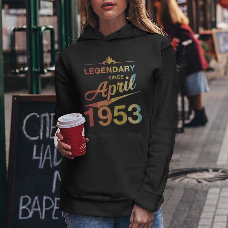 70 Geburtstag 70 Jahre Alt Legendär Seit April 1953 V3 Frauen Hoodie Lustige Geschenke