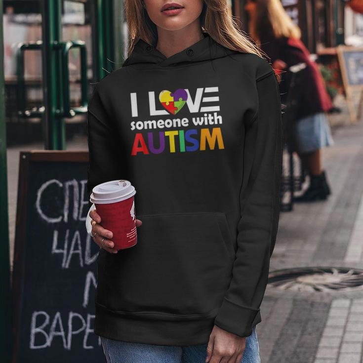 Autism Awareness Gift Autism Mom I Love Someone With Autism Women Hoodie Unique Gifts