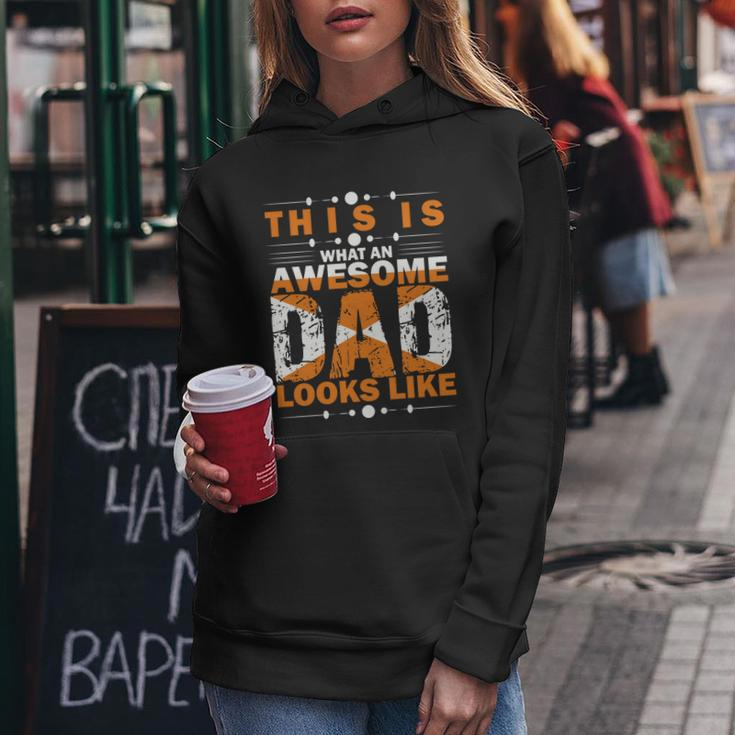 Awesome Dad Greatest Dad Fathers Day Greatest Dad Typography V2 Women Hoodie Unique Gifts