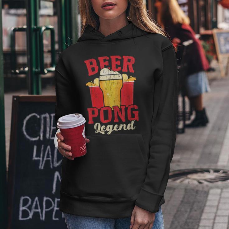 Beer Pong Legend Alkohol Trinkspiel Beer Pong Frauen Hoodie Lustige Geschenke