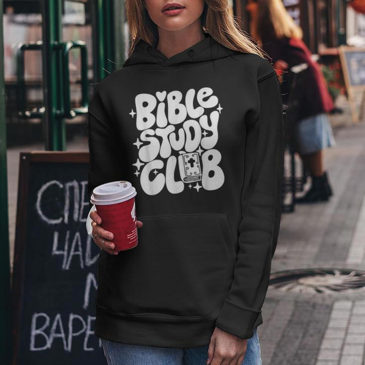 Bible Study Club Groovy Religious Christian Hippie Women Hoodie Unique Gifts