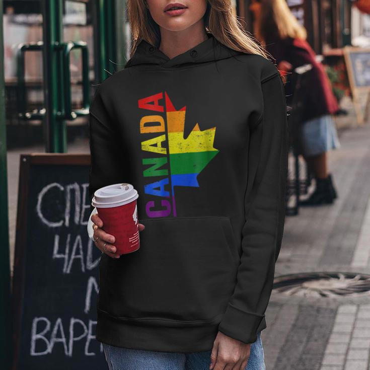 Canada Day Gay Half Canadian Flag Rainbow Lgbt T-Shirt Women Hoodie Unique Gifts
