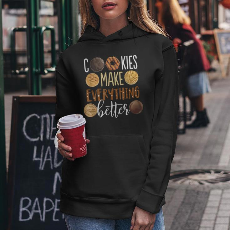 Cookies Make Everything Better Funny Christmas Women Hoodie Funny Gifts