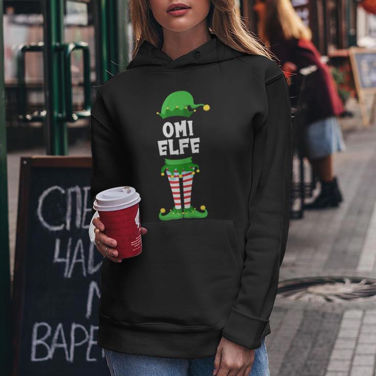 Damen Omi Elfe Oma Partnerlook Familien Outfit Weihnachten Frauen Hoodie Lustige Geschenke