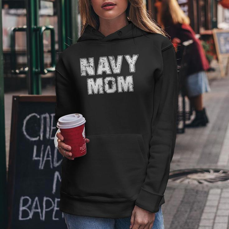 Damen US Navy Proud Mama Original Navy Vintage Mom Frauen Hoodie Lustige Geschenke
