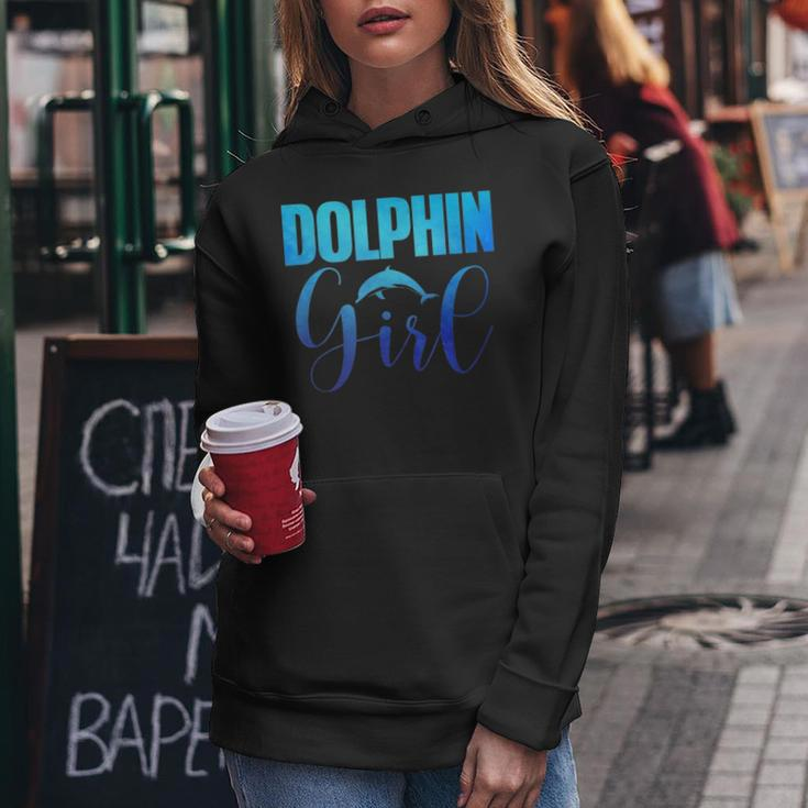 Dolphin Girl Beach Animal Lover Women Momn Tween Gift V2 Women Hoodie Funny Gifts