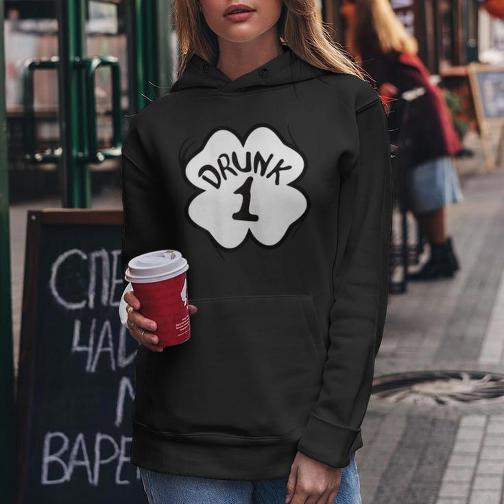 Drunk 1 St Pattys Day Shirt Drinking Team Group Matching Women Hoodie Unique Gifts