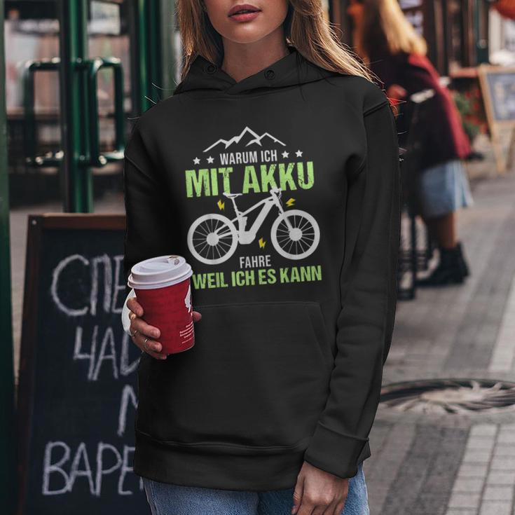 Fahrrad E-Bike Elektrofahrrad Lustig Spruch Motiv Radfahren Frauen Hoodie Lustige Geschenke