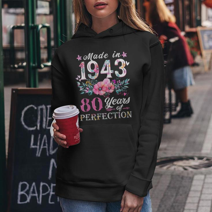 Floral 80Th Birthday Gift Ideas For Women Best Of 1943 Women Hoodie Funny Gifts